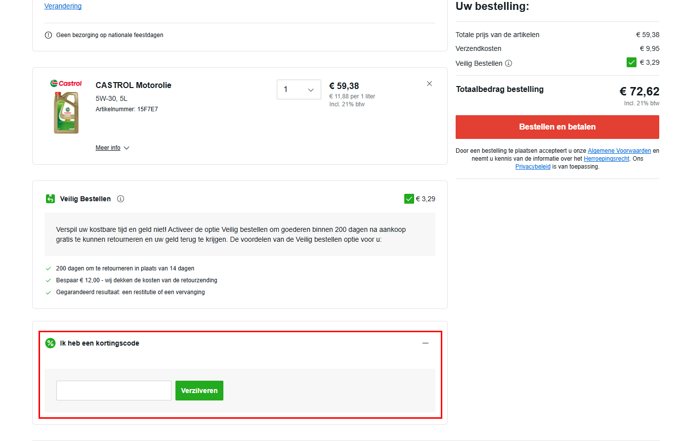 Auto-Onderdelen24 kortingscode gebruiken