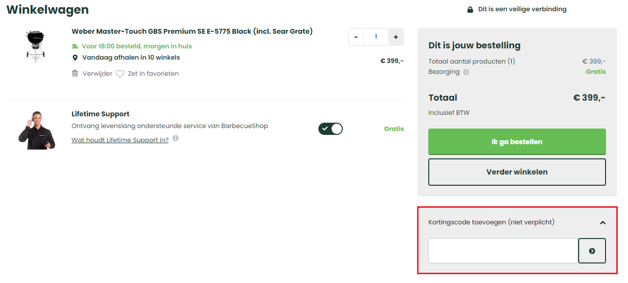 BarbecueShop kortingscode gebruiken