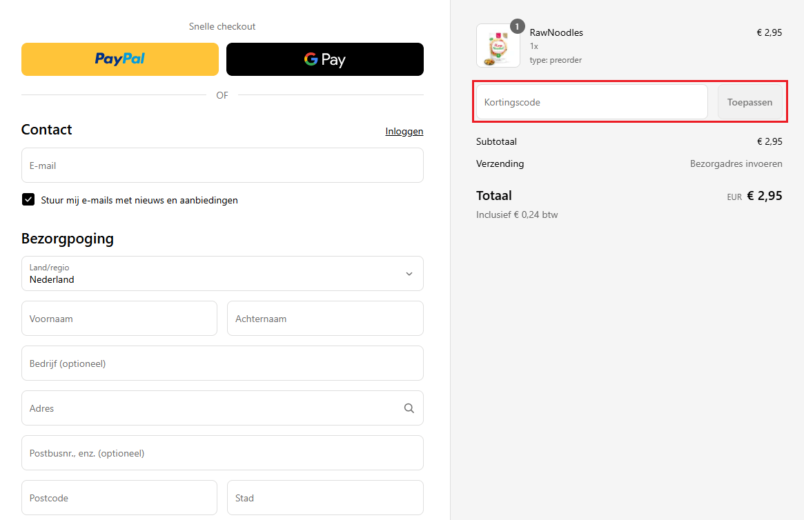 Cleanfoods kortingscode gebruiken