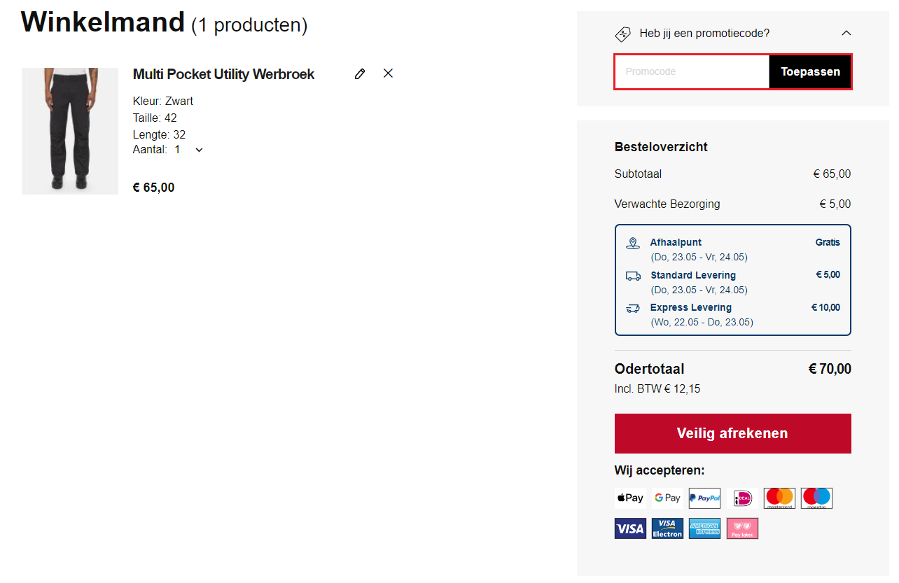 Dickies kortingscode gebruiken