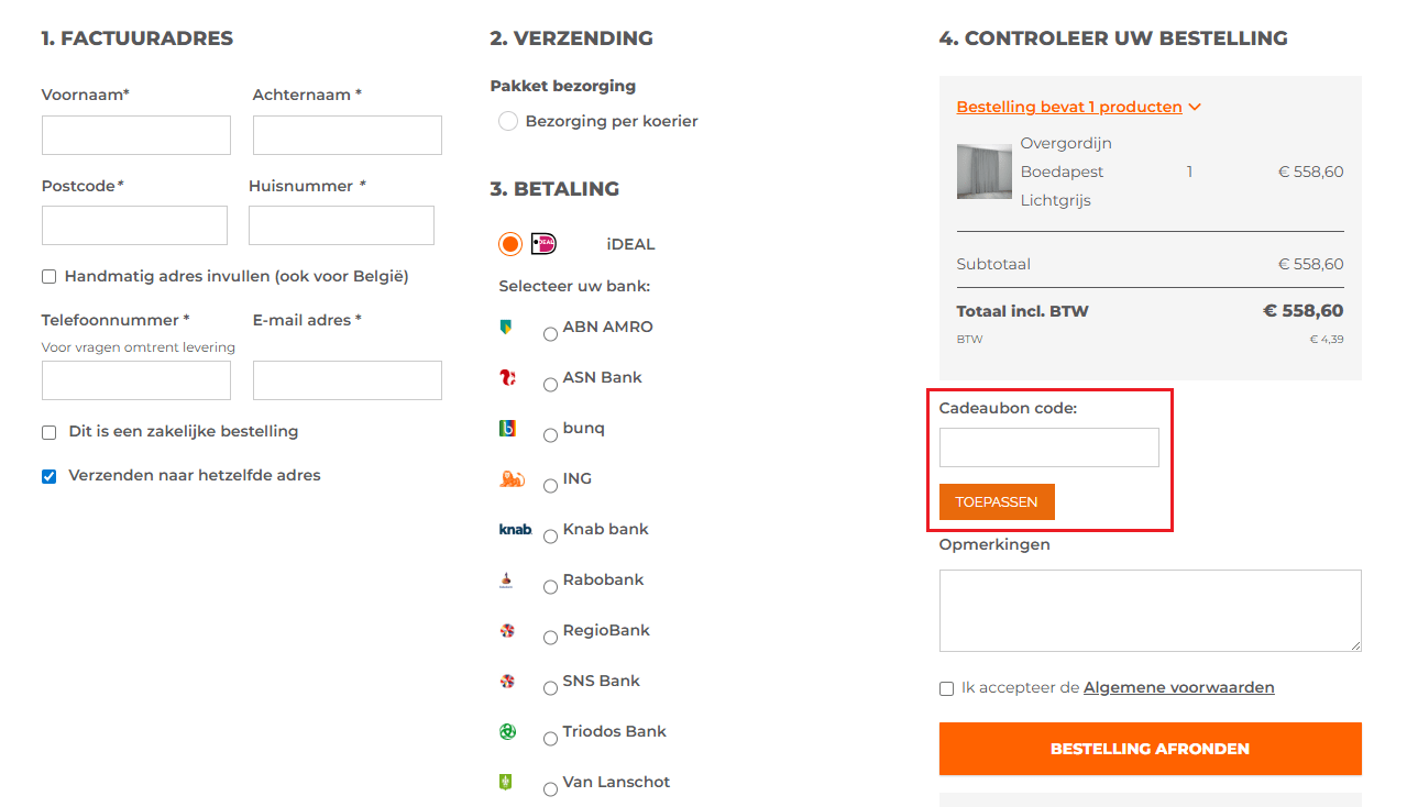 Doehetbudget kortingscode gebruiken