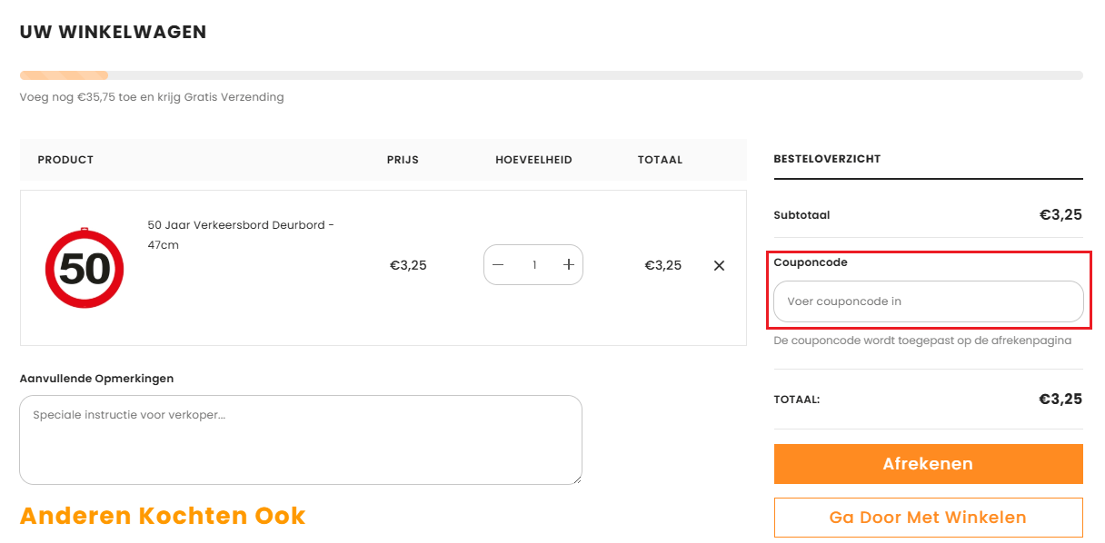 Feestwinkel.nl kortingscode gebruiken