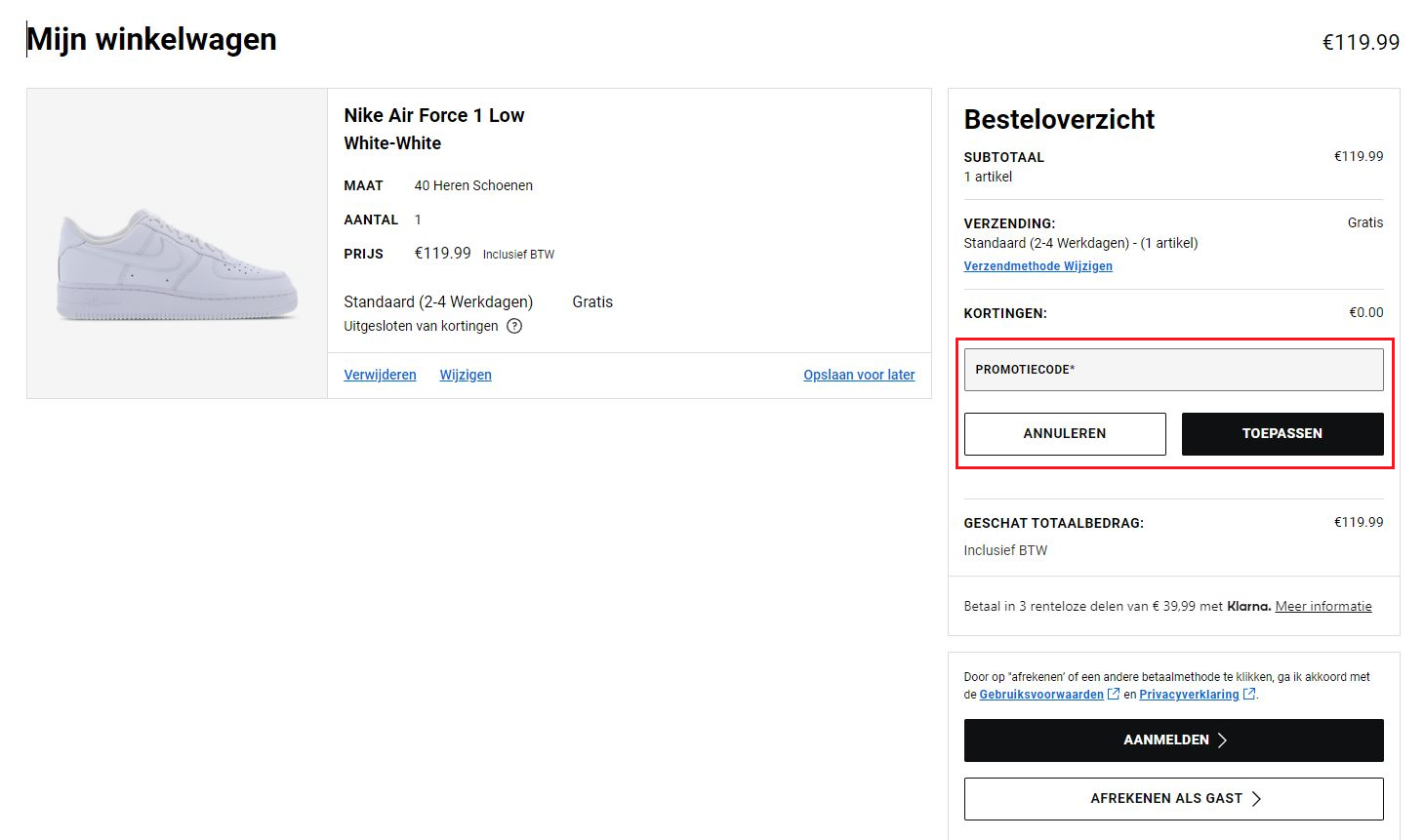 Foot Locker kortingscode gebruiken