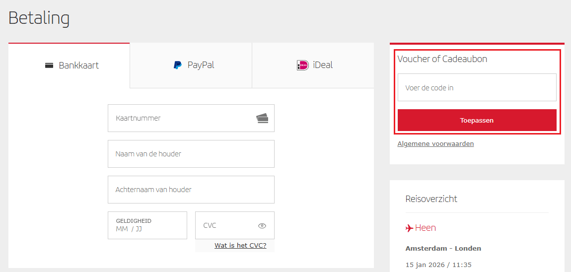 IBERIA kortingscode gebruiken