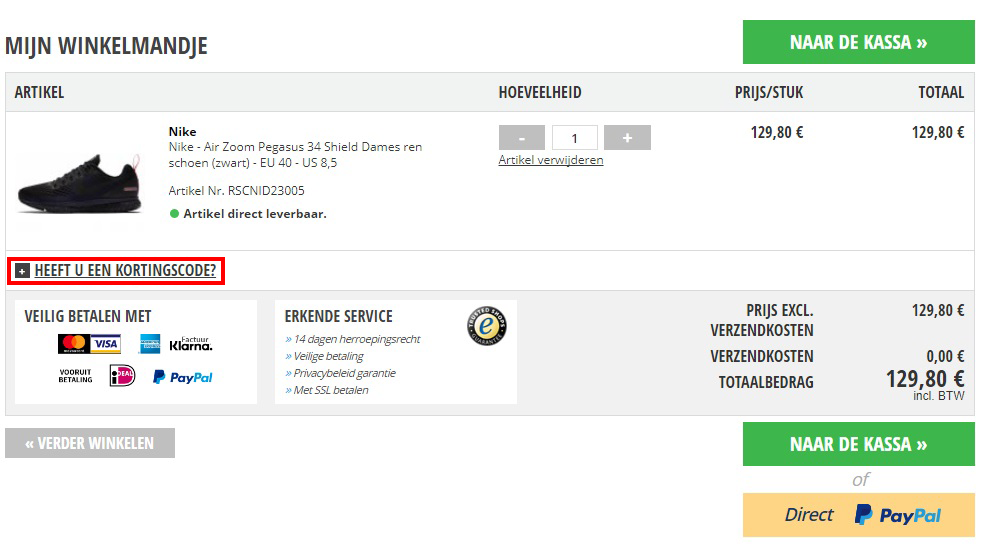 Buy > under armour kortingscode > in stock