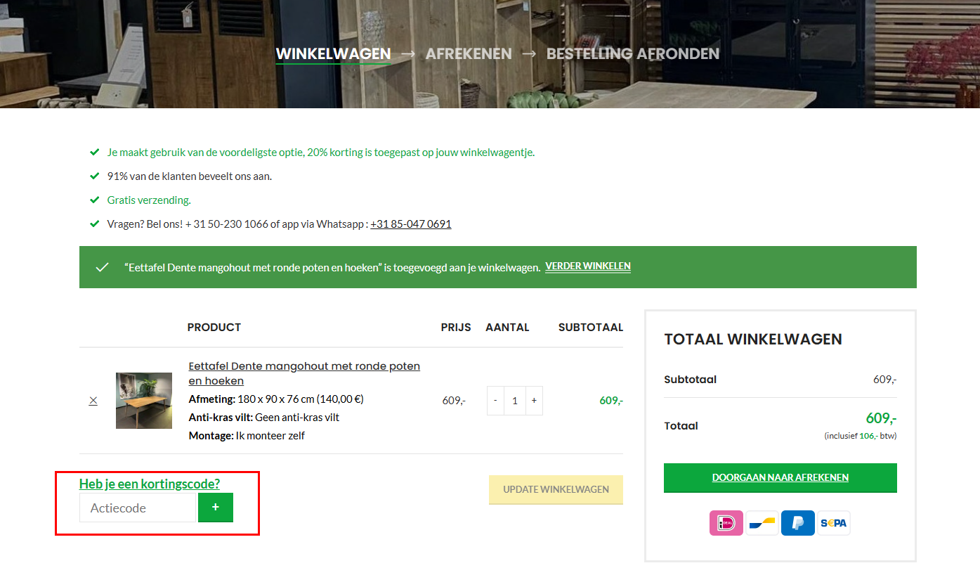 LoodsXL kortingscode gebruiken