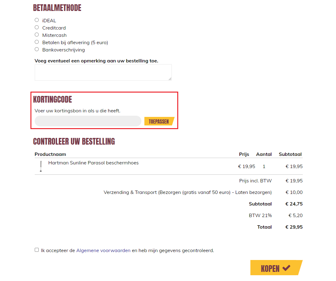 Lumz kortingscode gebruiken