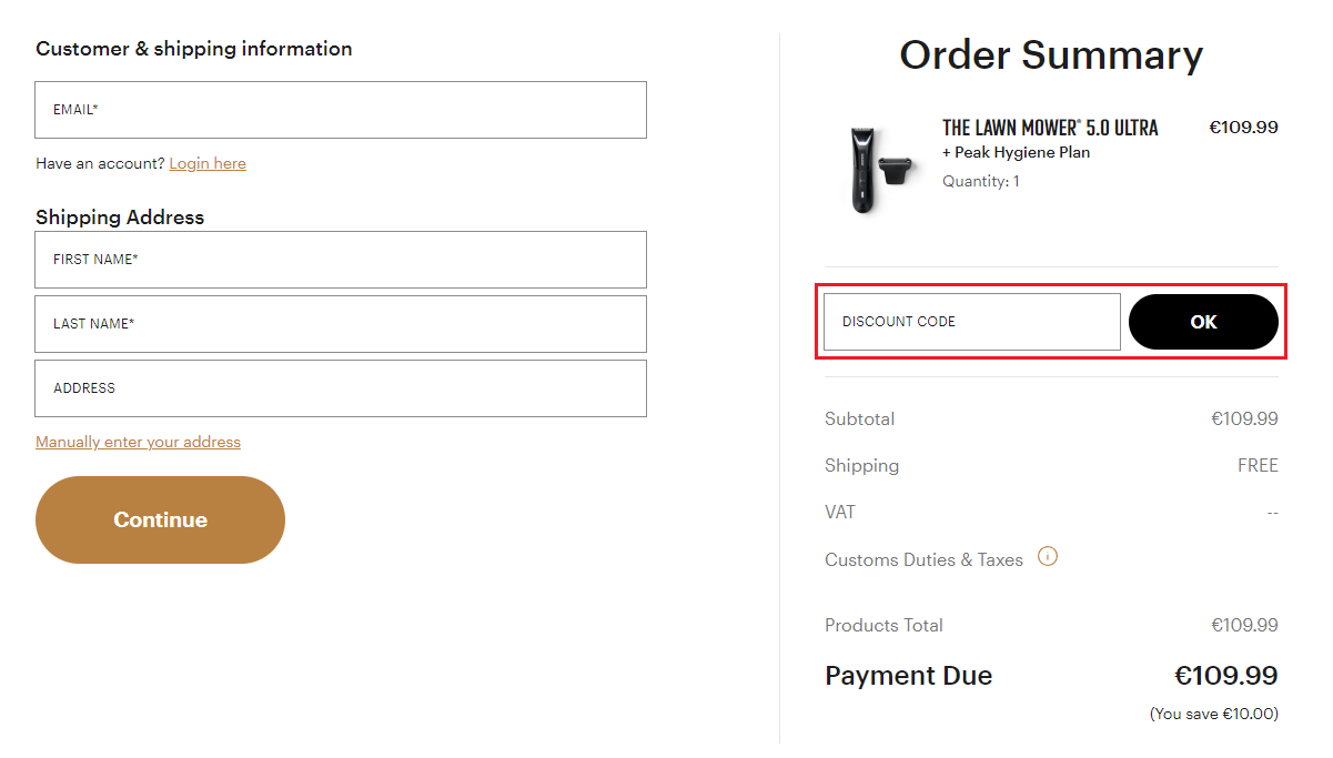 Manscaped kortingscode gebruiken