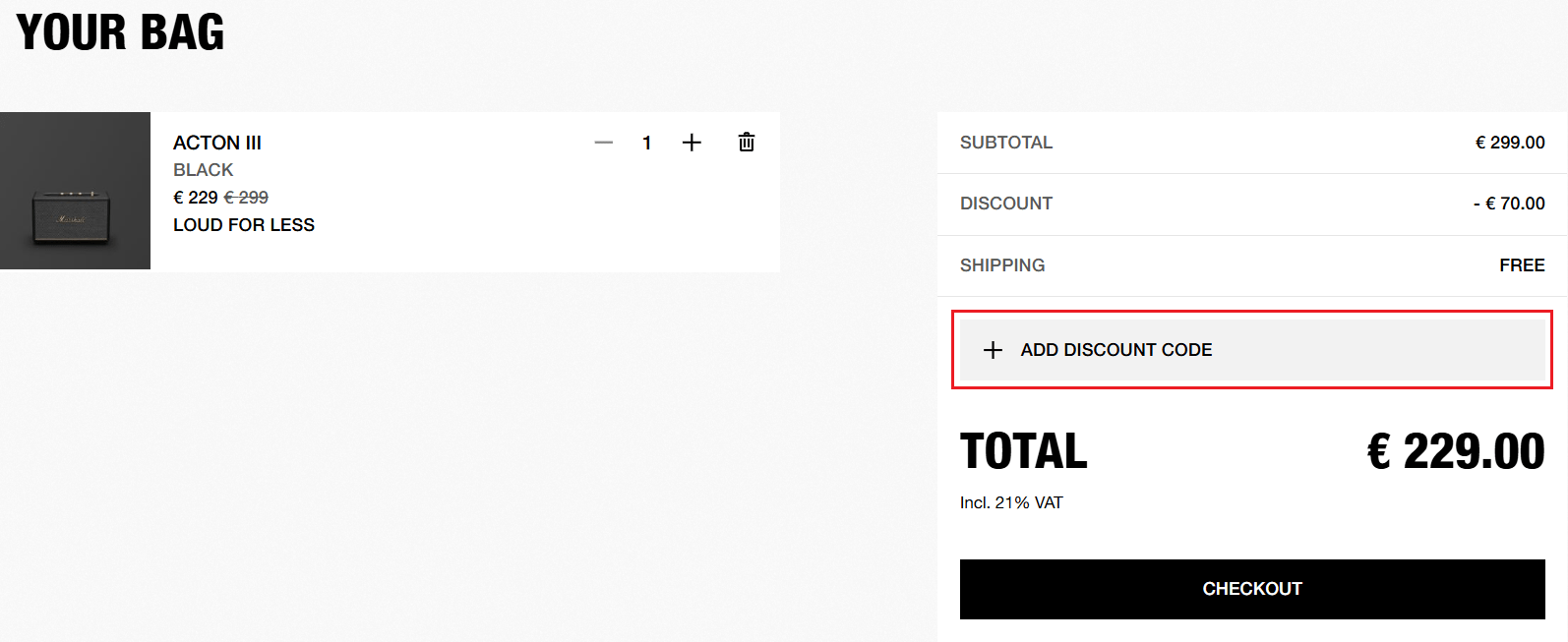 Marshall Headphones kortingscode gebruiken