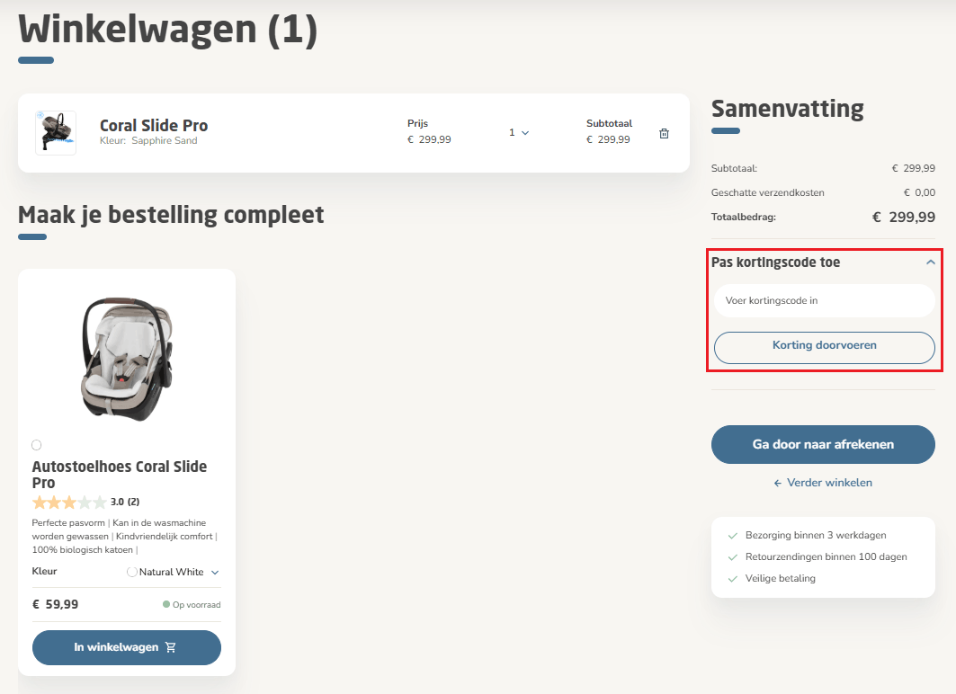 Maxi-Cosi kortingscode gebruiken