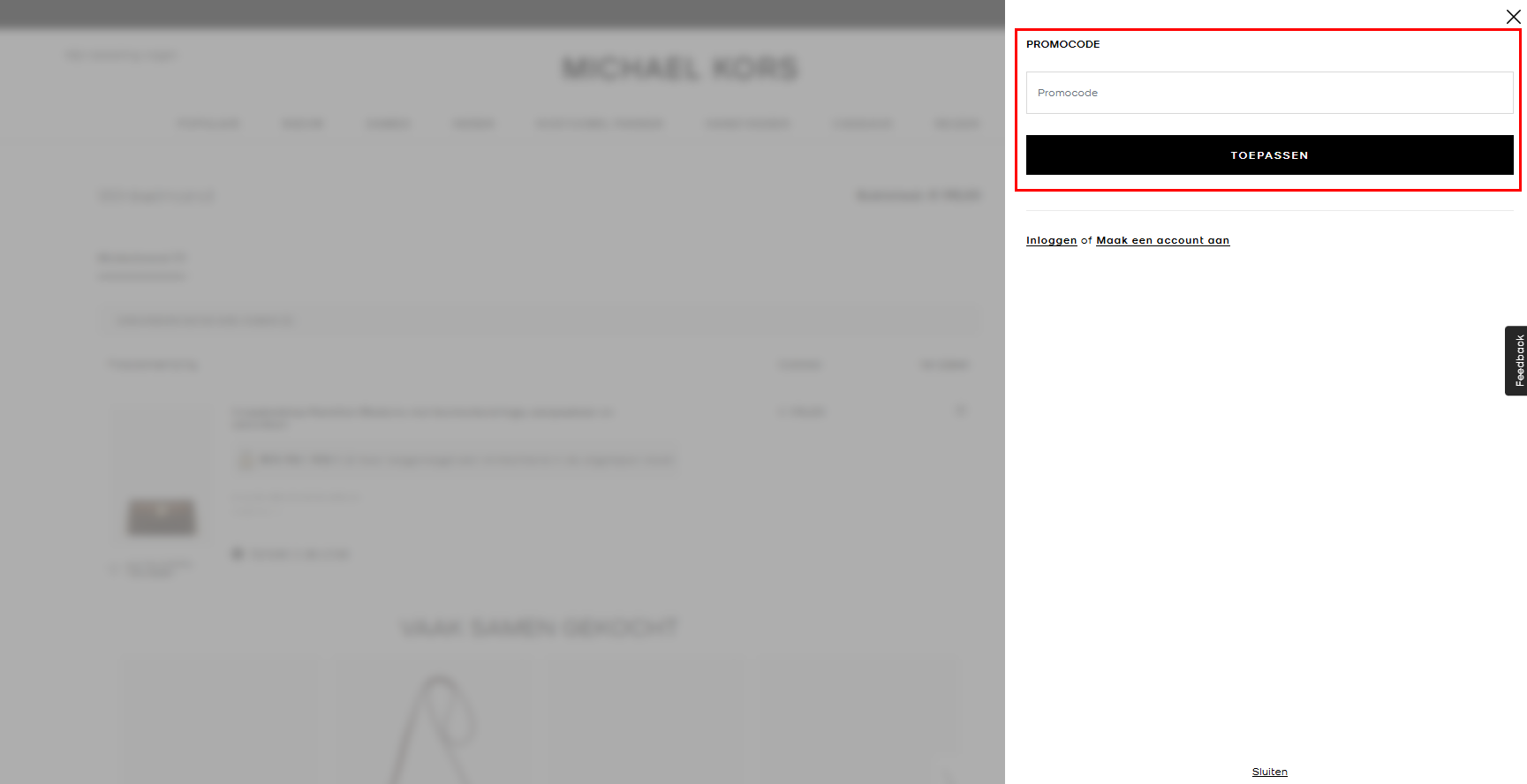 Michael Kors kortingscode gebruiken