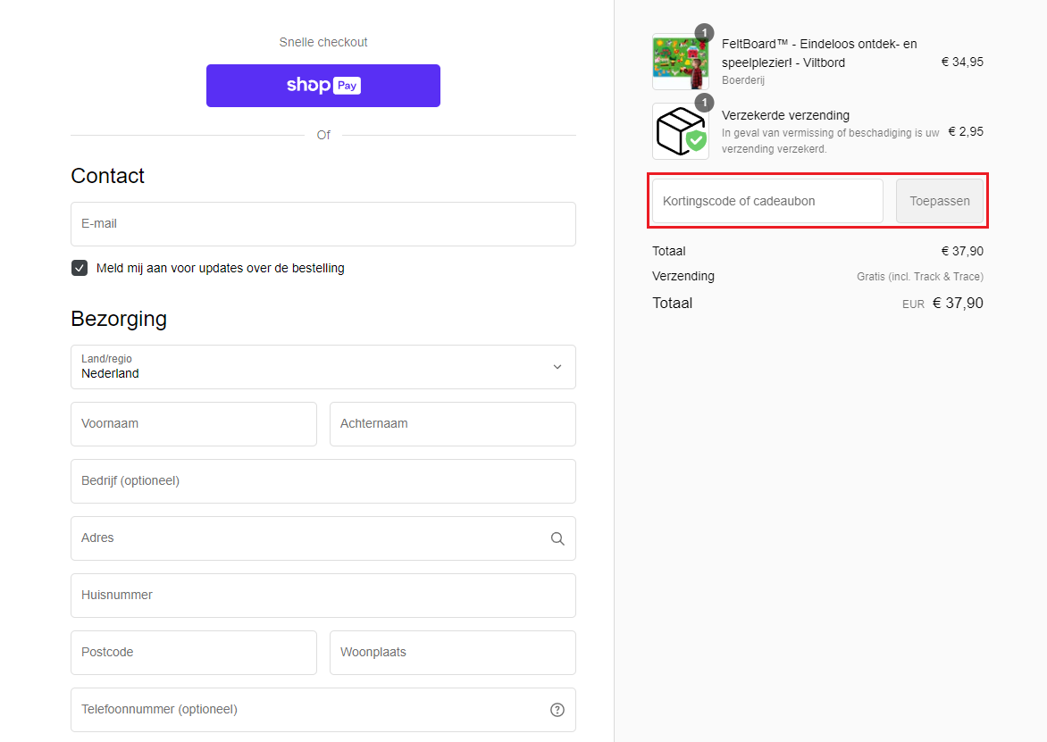 Mijn Hummeltje kortingscode gebruiken