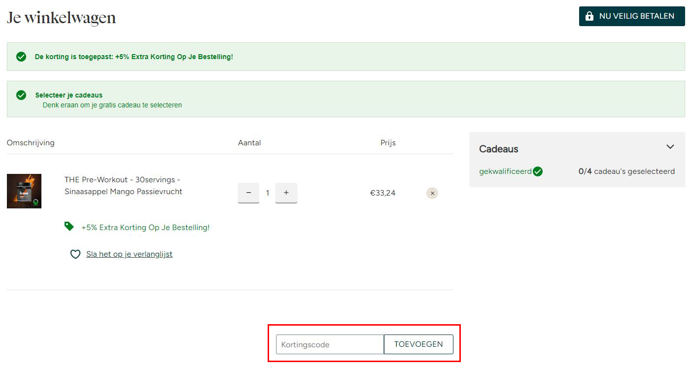 MyProtein kortingscode gebruiken
