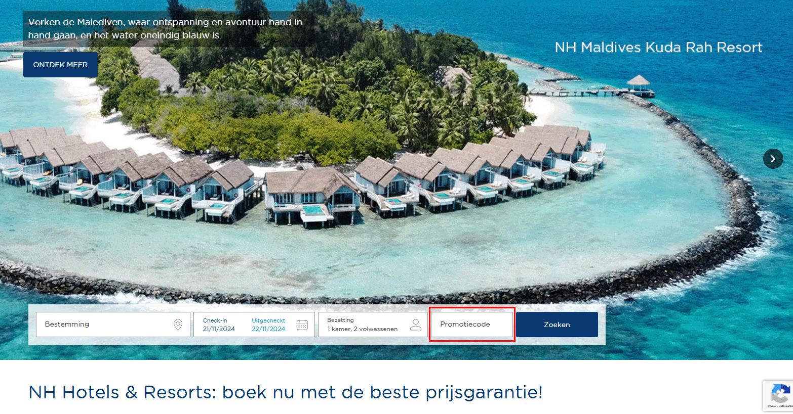 NH Hotels kortingscode gebruiken