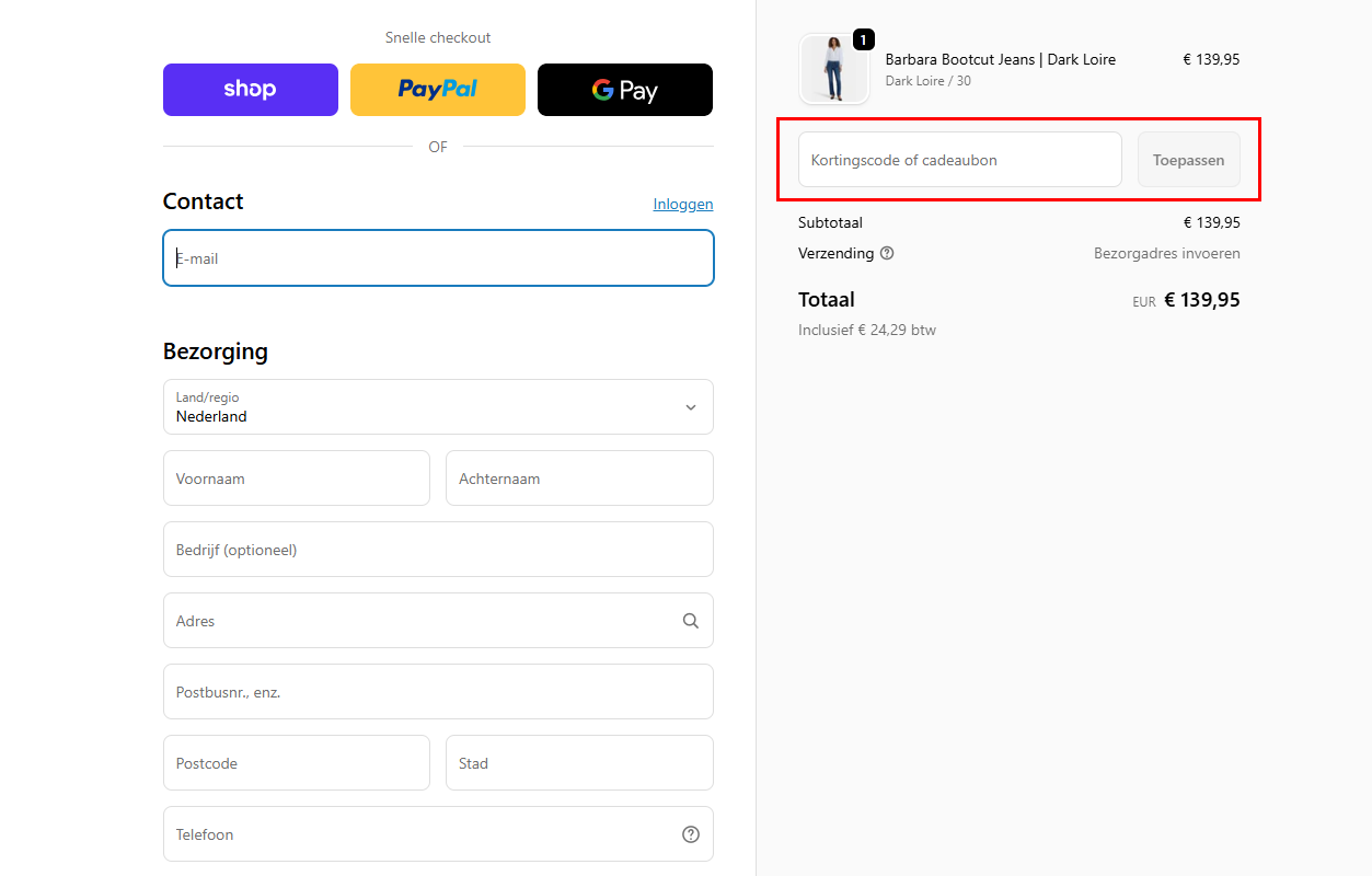 NYDJ kortingscode gebruiken