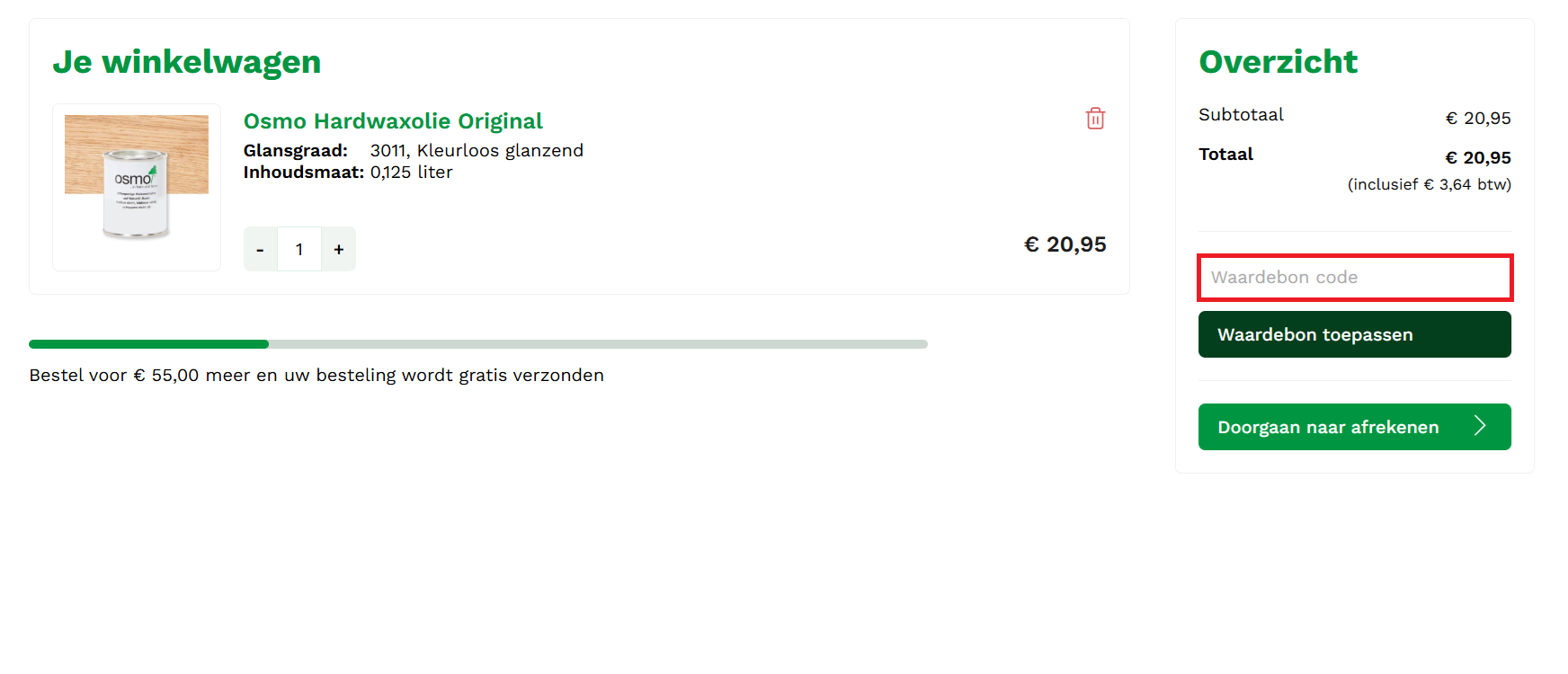 Osmo kortingscode gebruiken