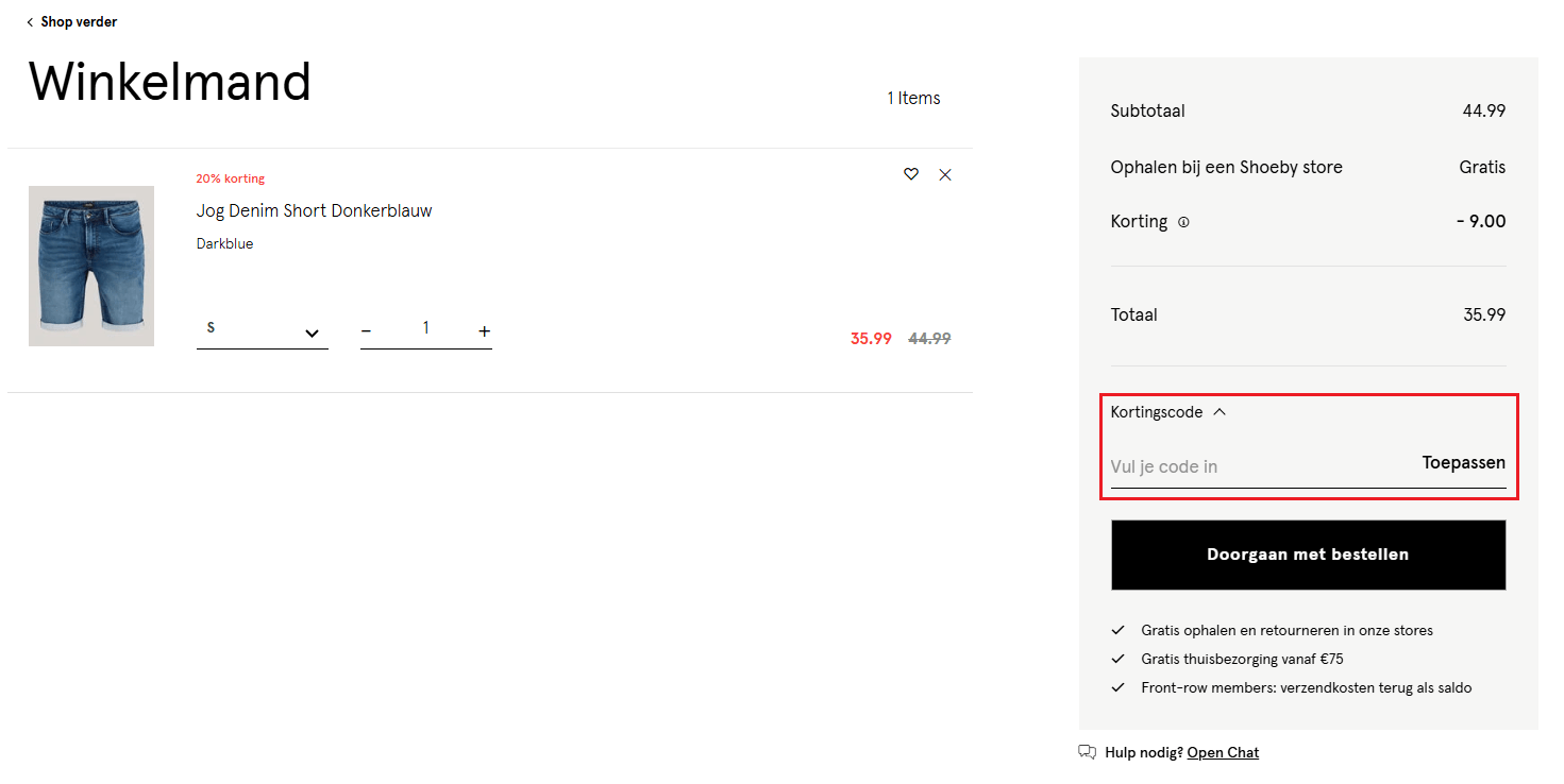 Shoeby kortingscode gebruiken