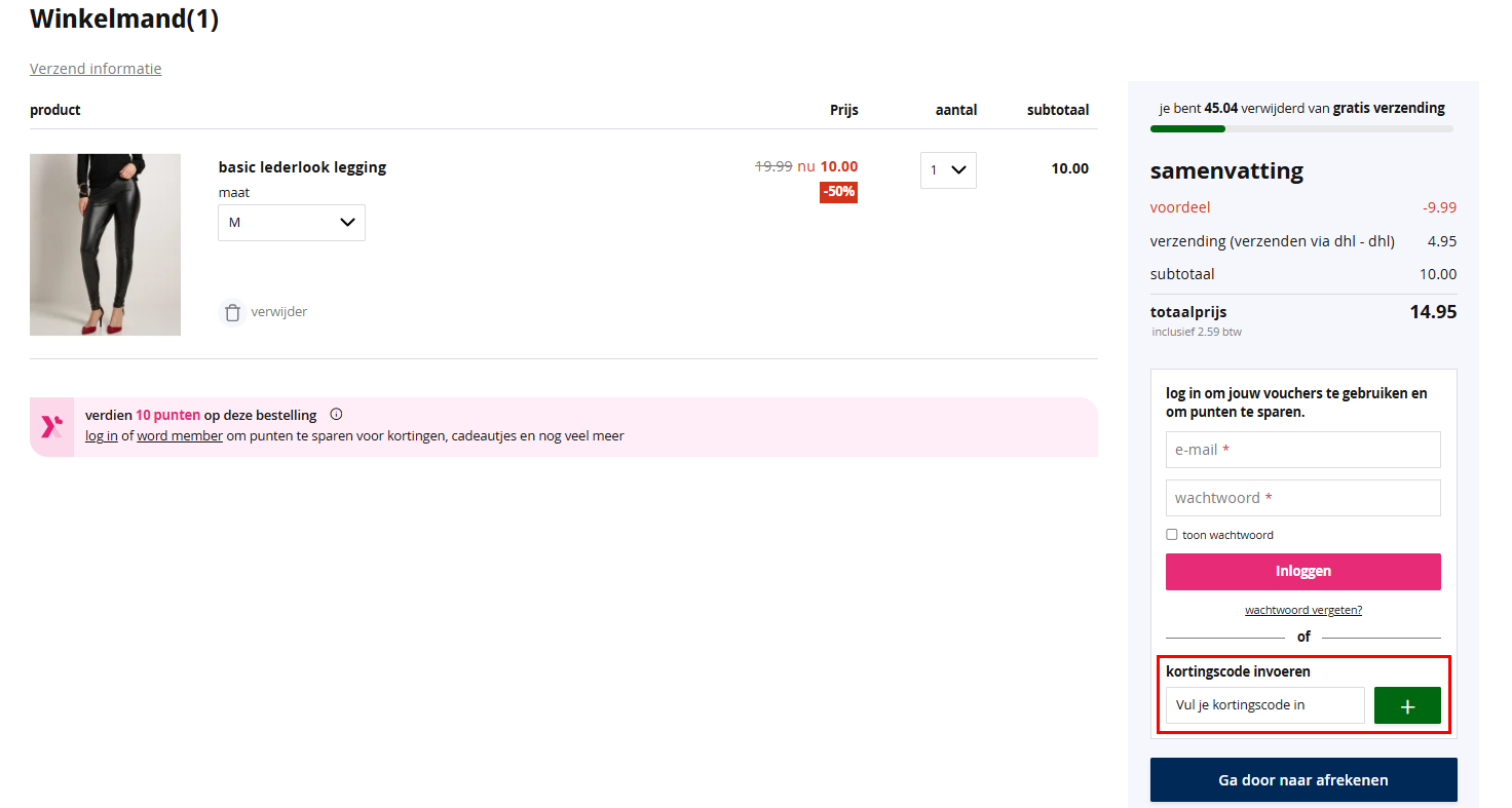 terStal kortingscode gebruiken