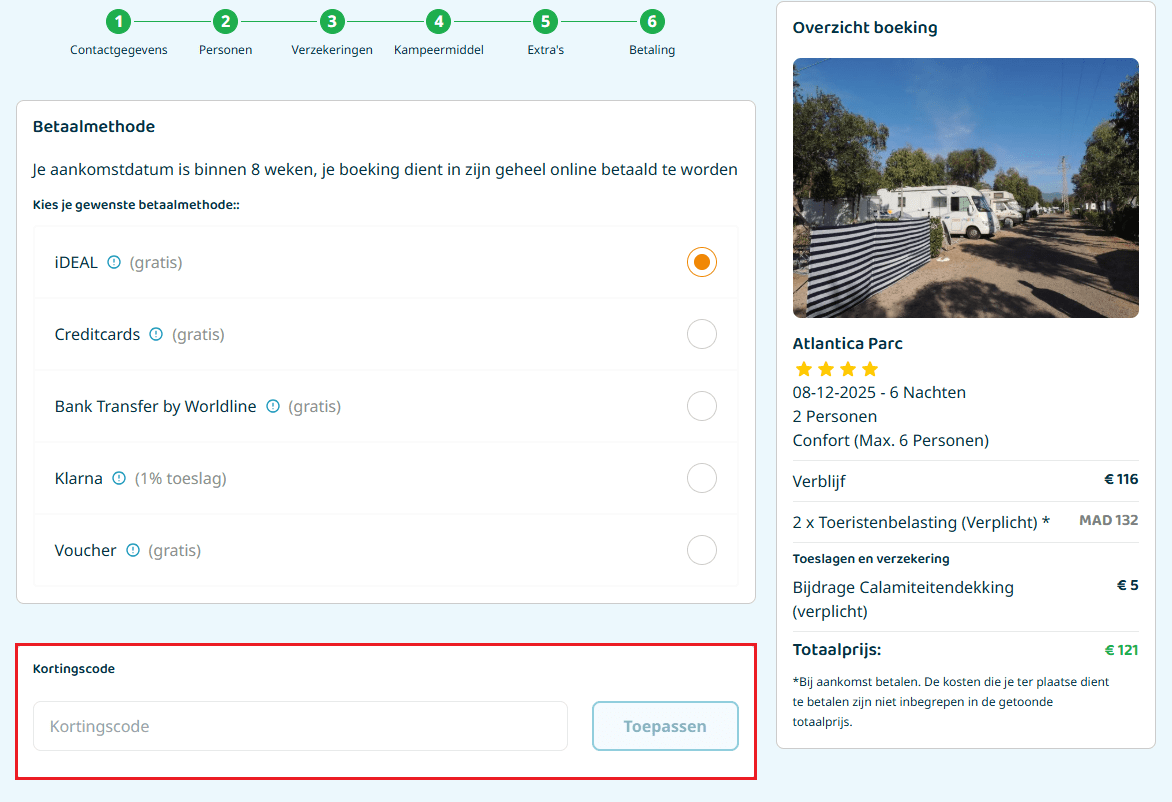 VacanceSelect kortingscode gebruiken