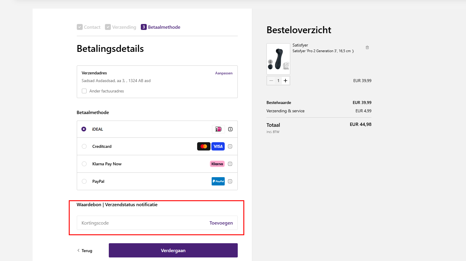 Willie kortingscode gebruiken