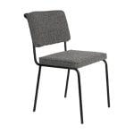 Bouclé stoelen Buddy met metalen poten (set van 2)